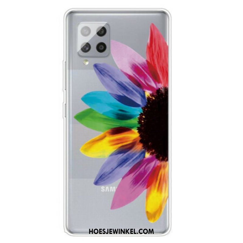 Hoesje voor Samsung Galaxy A42 5G Kleurrijke Bloem