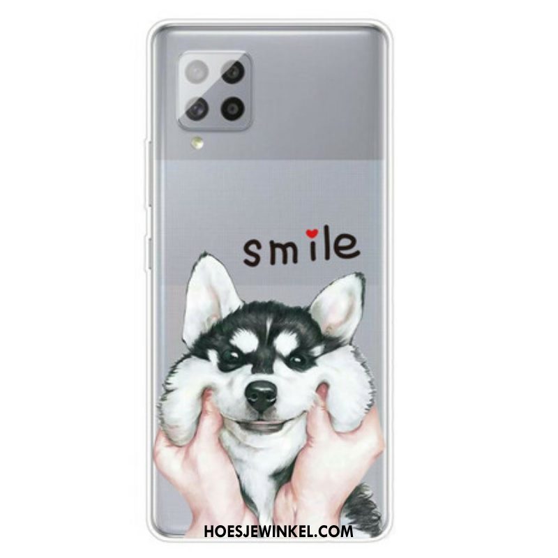 Hoesje voor Samsung Galaxy A42 5G Lach Hond
