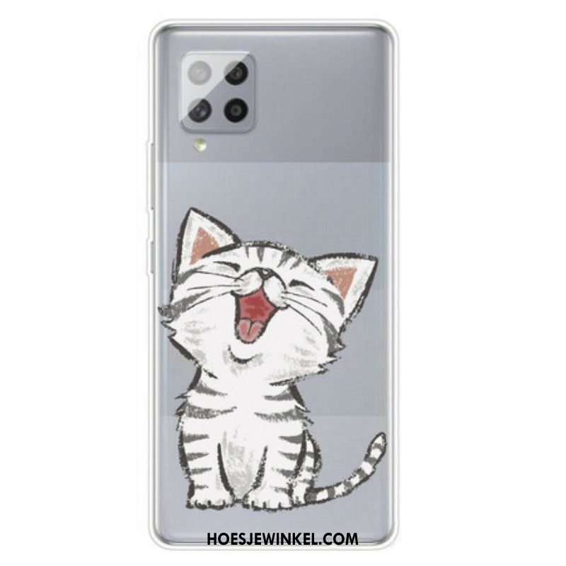 Hoesje voor Samsung Galaxy A42 5G Schattige Kat