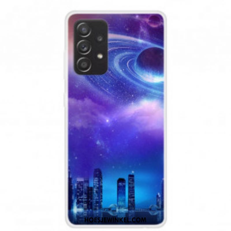 Hoesje voor Samsung Galaxy A52 4G / A52 5G / A52s 5G Siliconen Stad