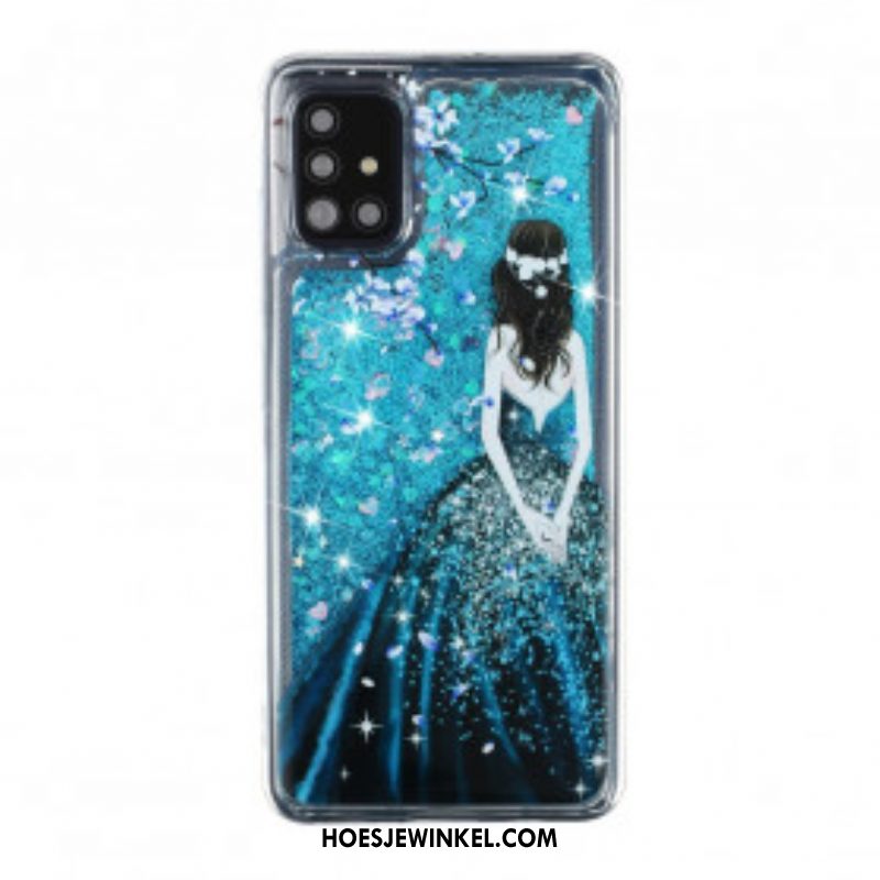 Hoesje voor Samsung Galaxy A52 4G / A52 5G / A52s 5G Vrouw Pailletten