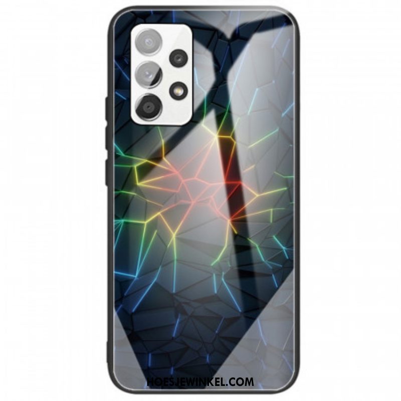 Hoesje voor Samsung Galaxy A53 5G Geometrie Gehard Glas