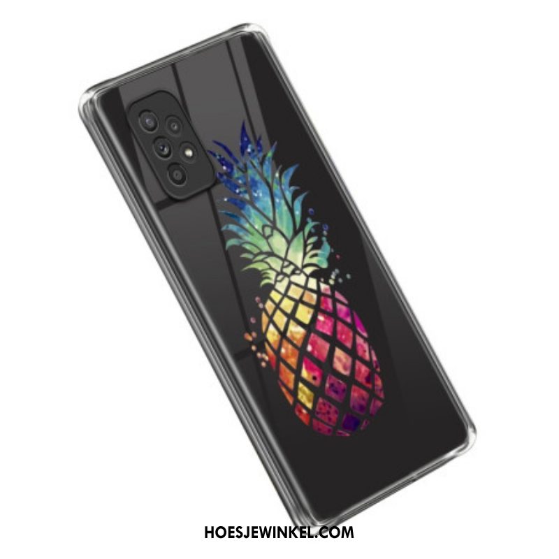 Hoesje voor Samsung Galaxy A53 5G Transparante Ananas