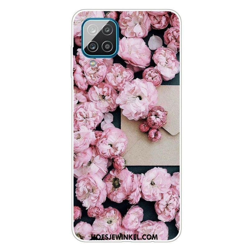 Hoesje voor Samsung Galaxy M12 / A12 Intense Bloemen