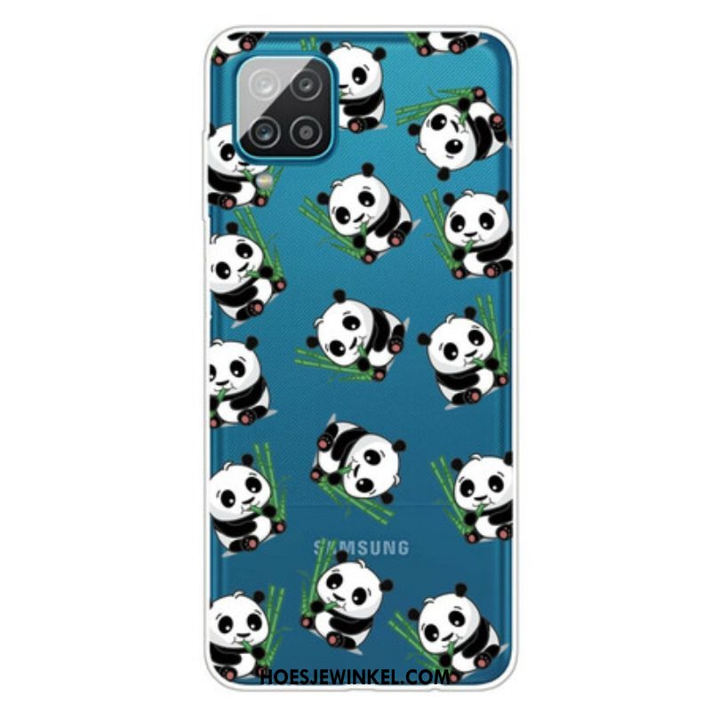 Hoesje voor Samsung Galaxy M12 / A12 Kleine Panda's