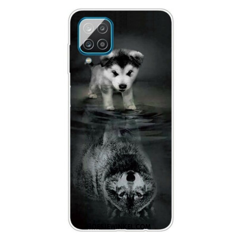 Hoesje voor Samsung Galaxy M12 / A12 Puppy-droom