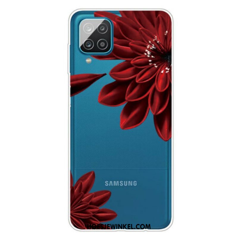 Hoesje voor Samsung Galaxy M12 / A12 Wilde Bloemen