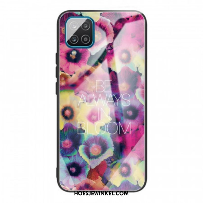 Hoesje voor Samsung Galaxy M32 Be Always In Bloom Gehard Glas