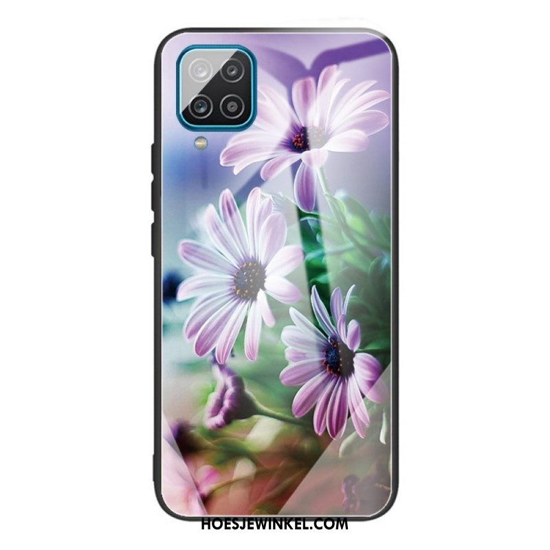 Hoesje voor Samsung Galaxy M32 Bloemen Van Gehard Glas