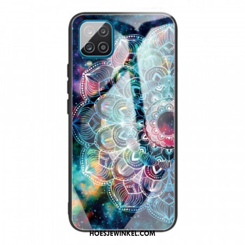 Hoesje voor Samsung Galaxy M32 Mandala Gehard Glas