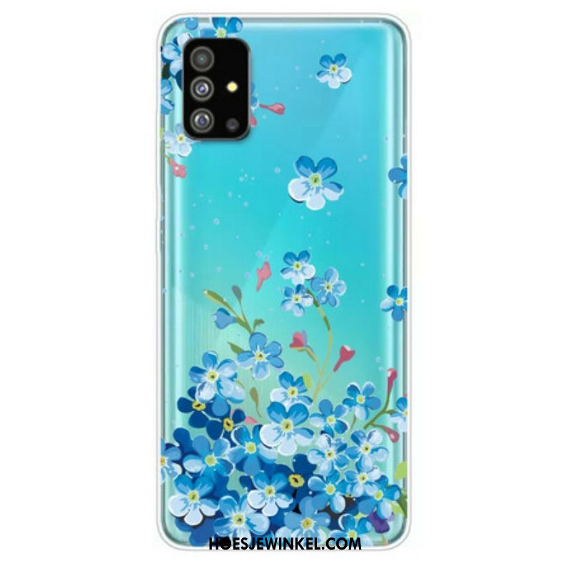 Hoesje voor Samsung Galaxy S20 Plus / S20 Plus 5G Blauwe Bloemen