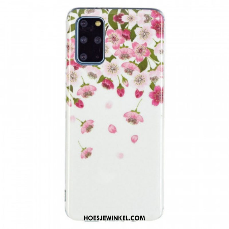 Hoesje voor Samsung Galaxy S20 Plus / S20 Plus 5G Fluorescerende Bloemen