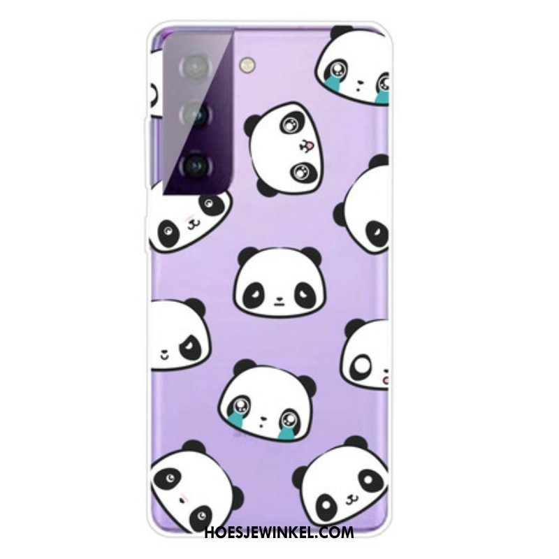 Hoesje voor Samsung Galaxy S21 5G Sentimentele Panda's