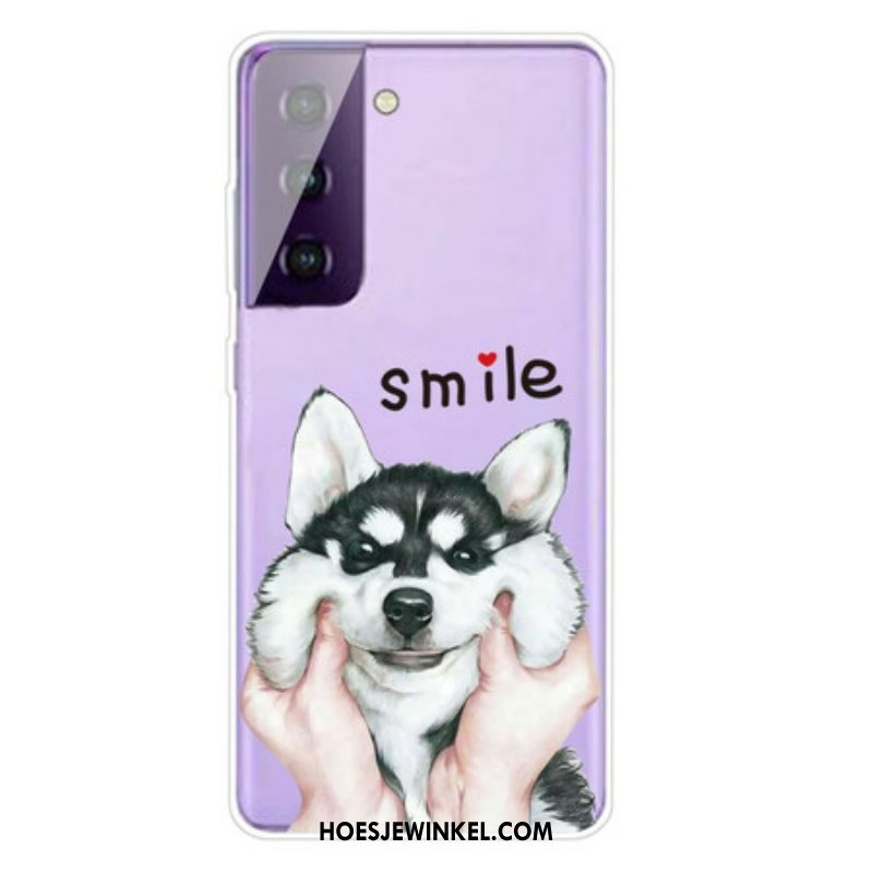 Hoesje voor Samsung Galaxy S21 FE Lach Hond