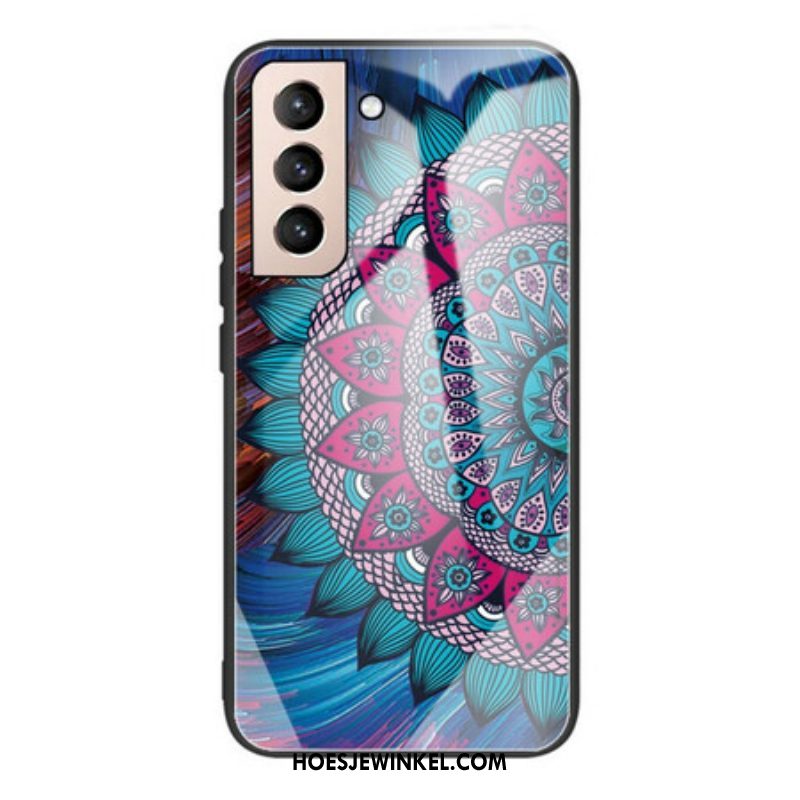 Hoesje voor Samsung Galaxy S21 FE Mandala Gehard Glas