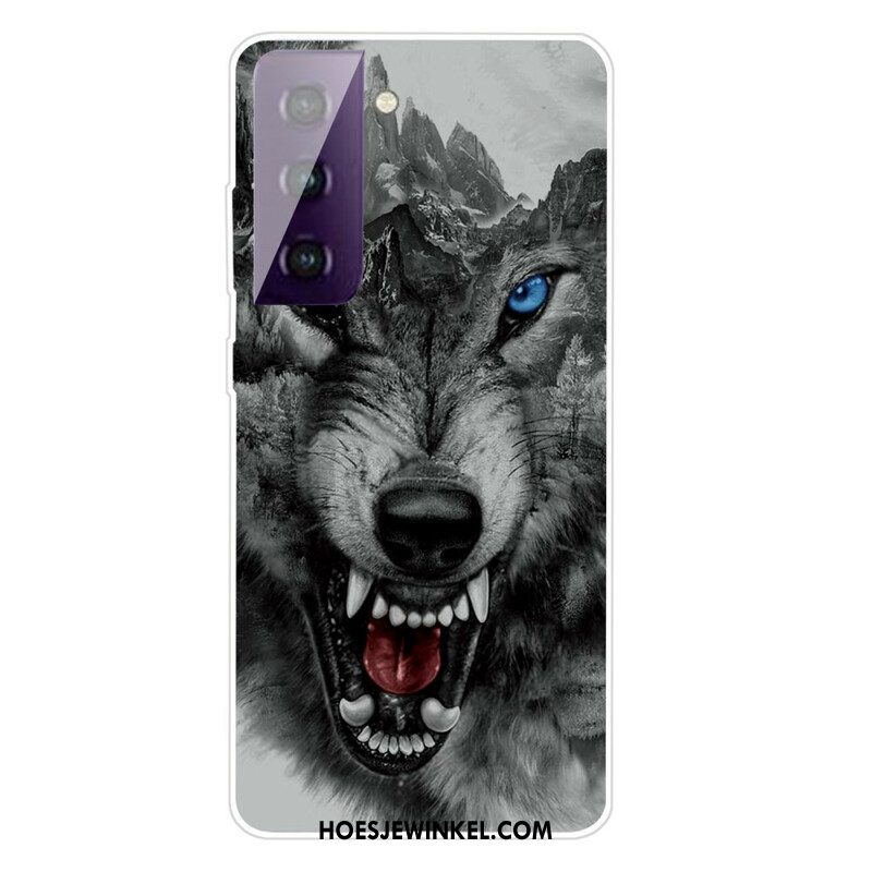 Hoesje voor Samsung Galaxy S21 FE Sublieme Wolf