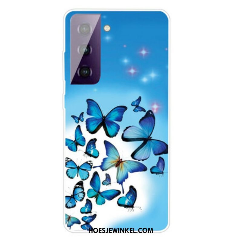 Hoesje voor Samsung Galaxy S21 FE Vlinders Vlinders