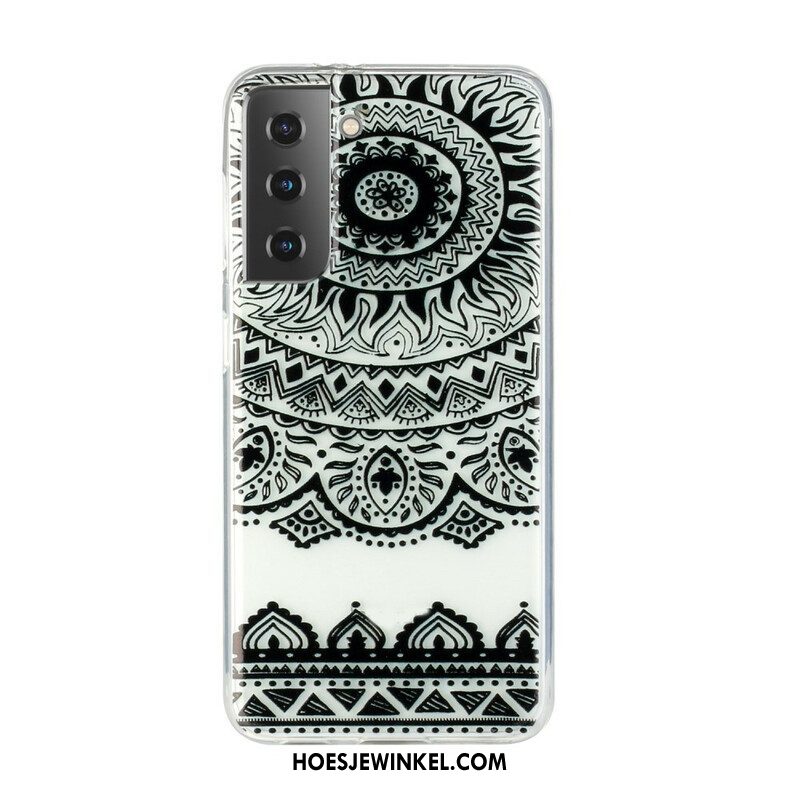 Hoesje voor Samsung Galaxy S21 Plus 5G Naadloze Bloemmandala