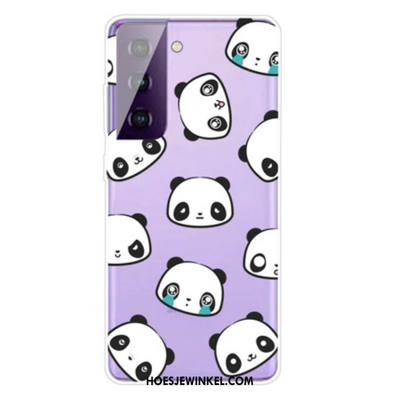 Hoesje voor Samsung Galaxy S21 Plus 5G Naadloze Sentimentele Panda's