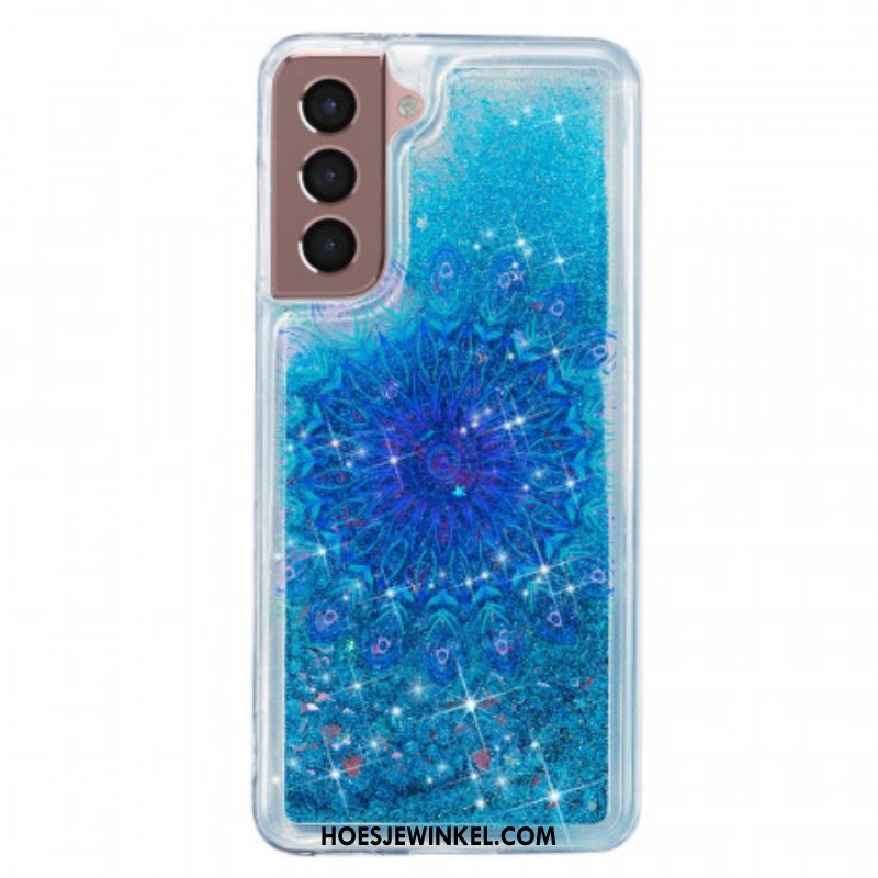 Hoesje voor Samsung Galaxy S22 5G Glittermandala