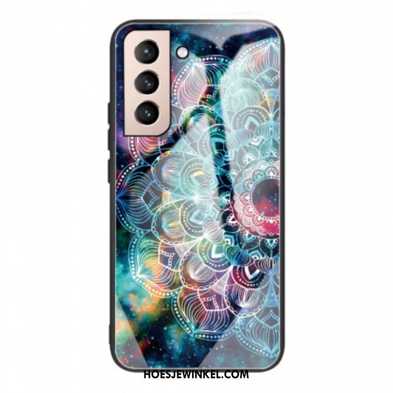 Hoesje voor Samsung Galaxy S22 5G Mandala Gehard Glas