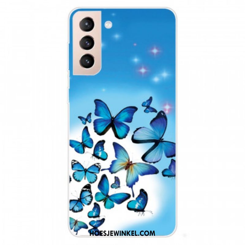 Hoesje voor Samsung Galaxy S22 5G Vlinders Vlinders 2