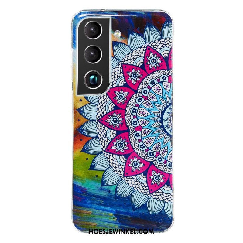 Hoesje voor Samsung Galaxy S22 Plus 5G Fluorescerende Bloemenserie