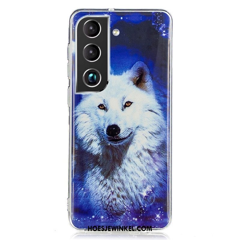 Hoesje voor Samsung Galaxy S22 Plus 5G Fluorescerende Wolf