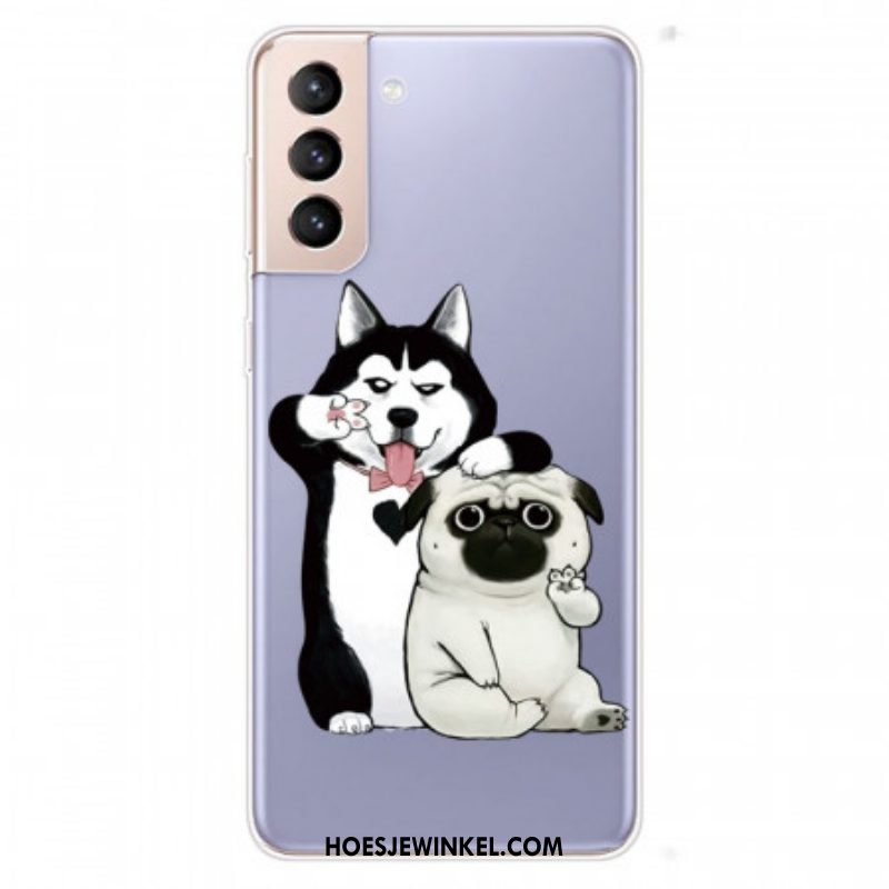 Hoesje voor Samsung Galaxy S22 Plus 5G Grappige Honden