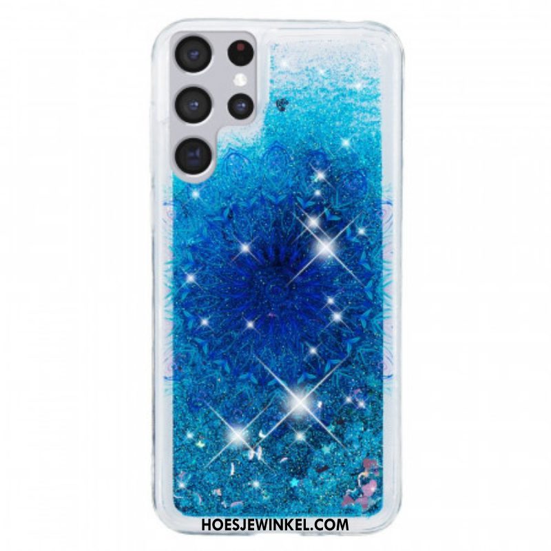 Hoesje voor Samsung Galaxy S22 Ultra 5G Glittermandala