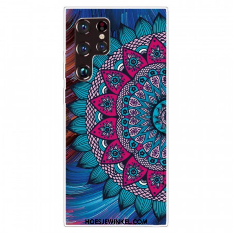 Hoesje voor Samsung Galaxy S22 Ultra 5G Kleurrijke Mandala