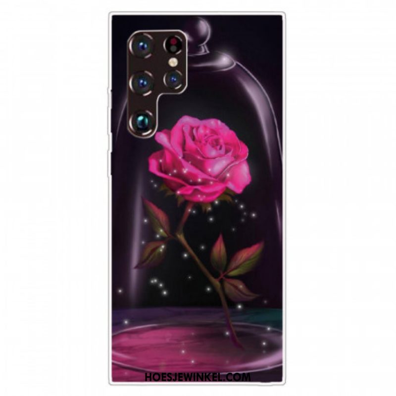 Hoesje voor Samsung Galaxy S22 Ultra 5G Magisch Roze
