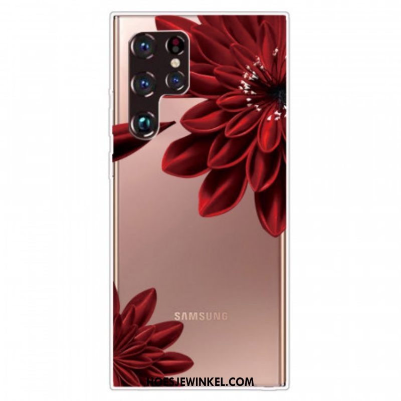 Hoesje voor Samsung Galaxy S22 Ultra 5G Wilde Bloemen