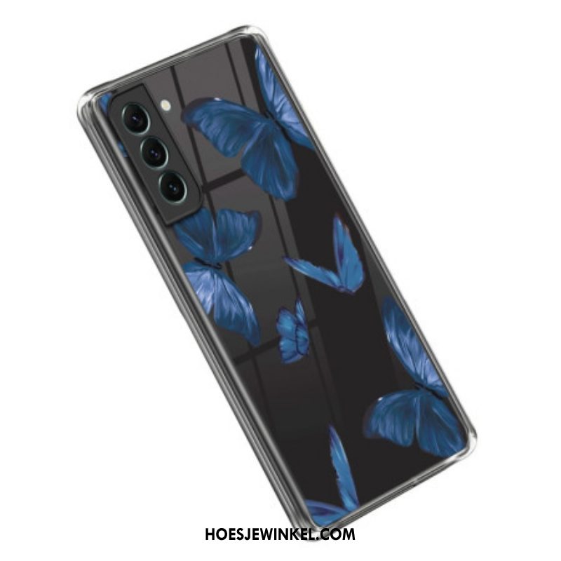 Hoesje voor Samsung Galaxy S23 5G Naadloze Blauwe Vlinders