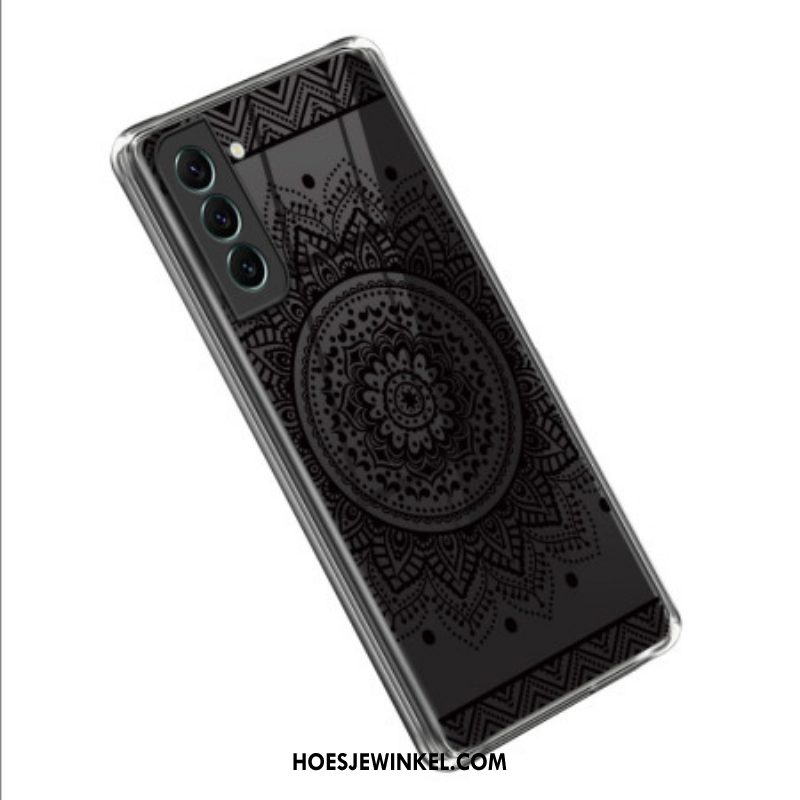 Hoesje voor Samsung Galaxy S23 5G Naadloze Zwarte Mandala