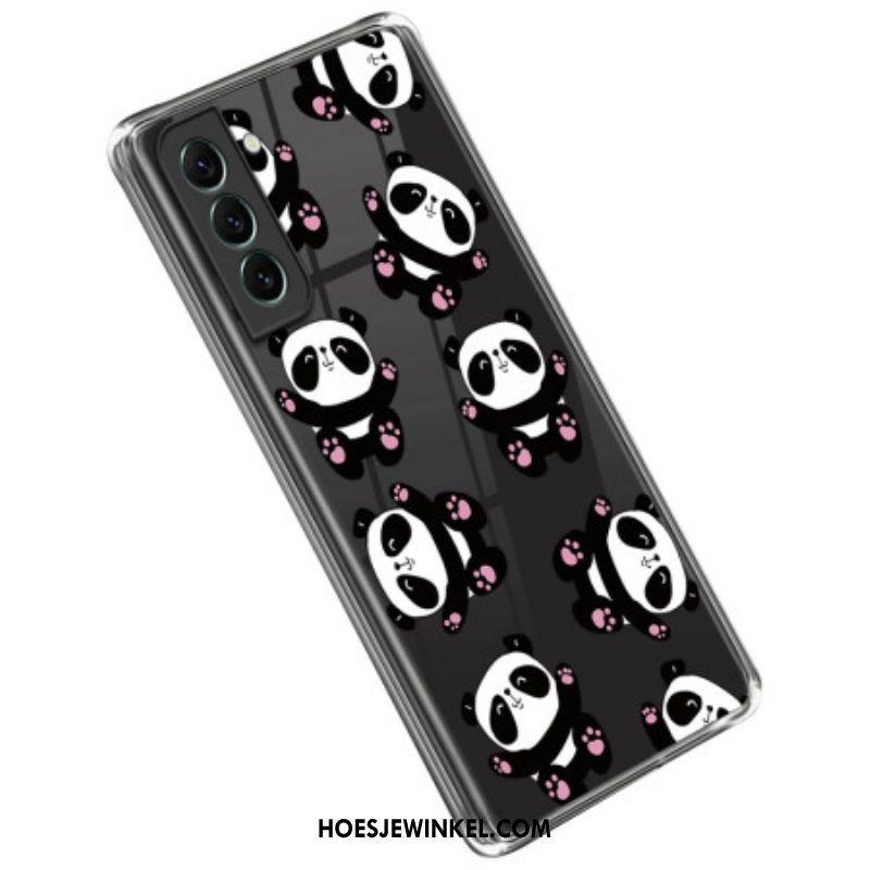 Hoesje voor Samsung Galaxy S23 5G Transparante Kleine Panda's