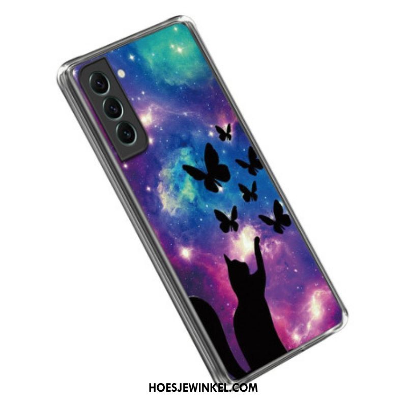 Hoesje voor Samsung Galaxy S23 Plus 5G Space Cat Siliconen