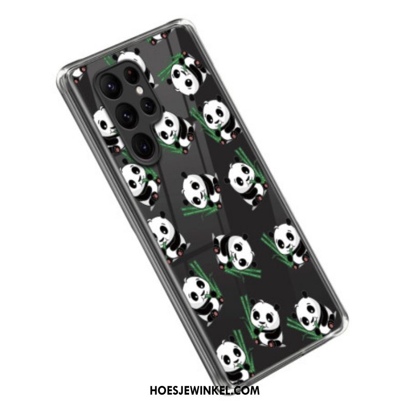 Hoesje voor Samsung Galaxy S23 Ultra 5G Kleine Panda's