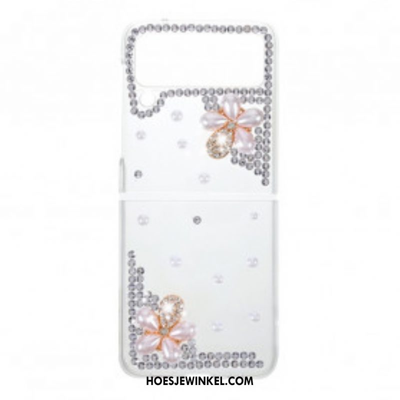 Hoesje voor Samsung Galaxy Z Flip 3 5G Folio-hoesje Edelstenen