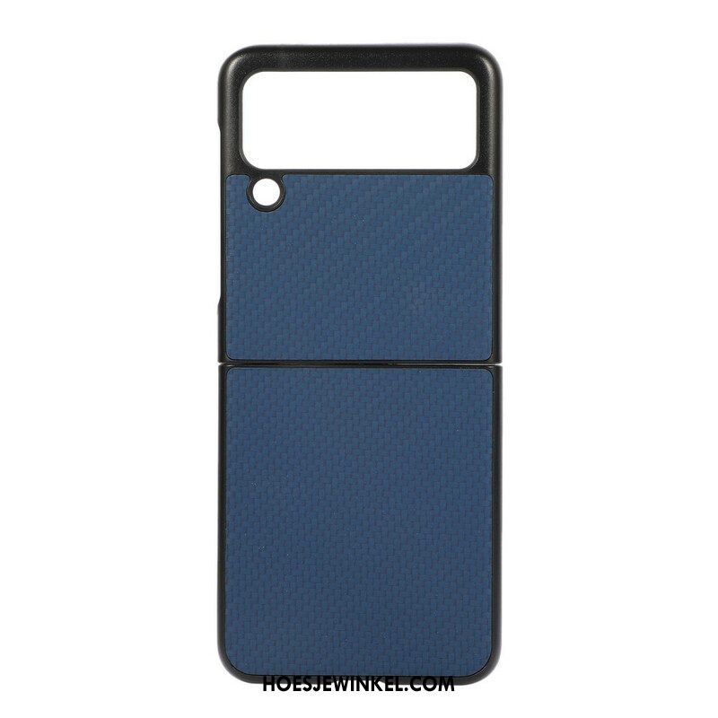 Hoesje voor Samsung Galaxy Z Flip 3 5G Folio-hoesje Koolstofvezel