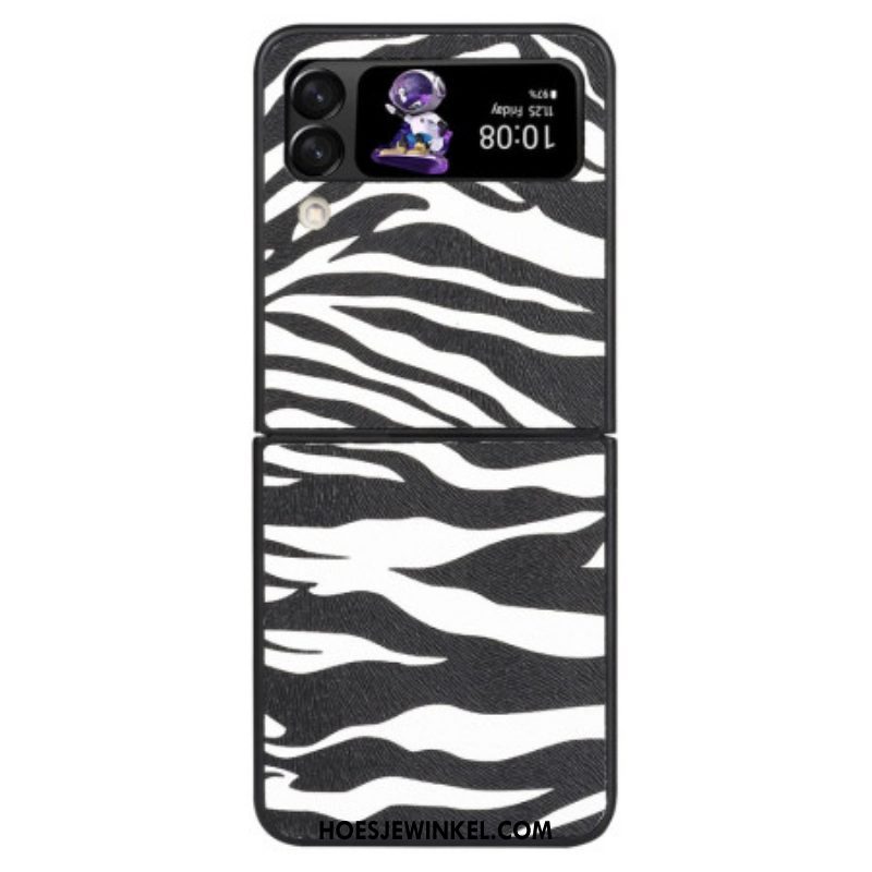 Hoesje voor Samsung Galaxy Z Flip 4 Folio-hoesje Zebra