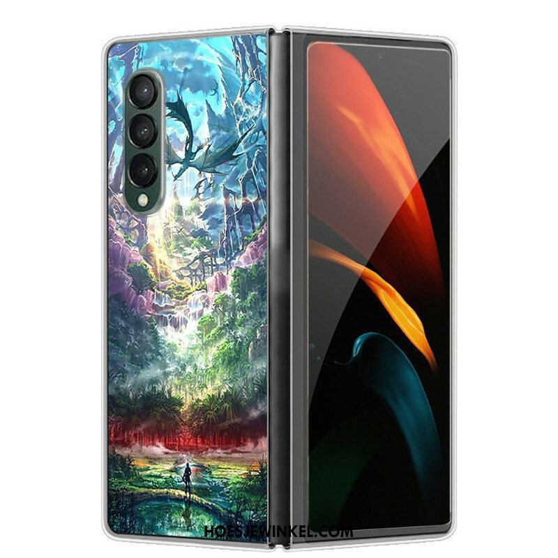 Hoesje voor Samsung Galaxy Z Fold 3 5G Artistieke Aard