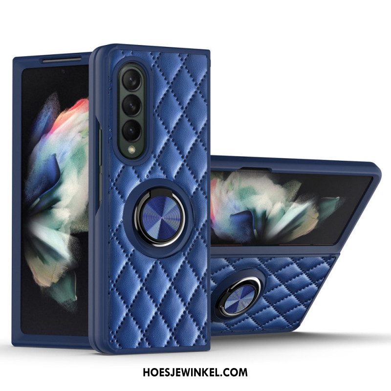 Hoesje voor Samsung Galaxy Z Fold 3 5G Gevoerd Met Ring-support