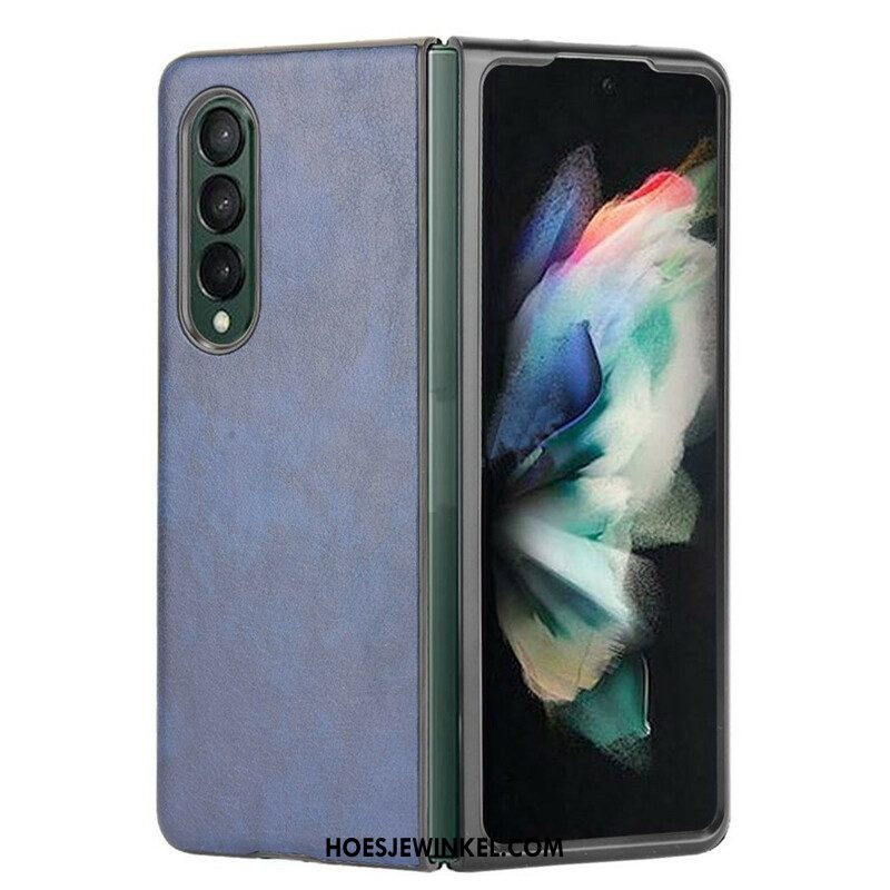 Hoesje voor Samsung Galaxy Z Fold 3 5G Litchi-leereffect