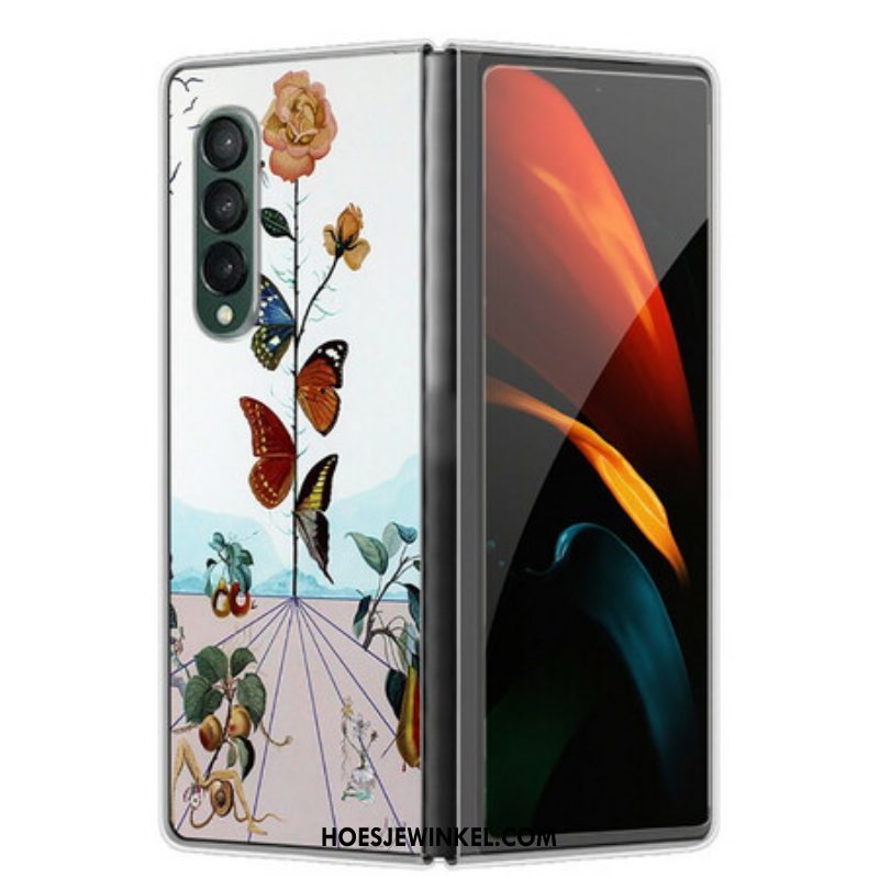 Hoesje voor Samsung Galaxy Z Fold 3 5G Natuur Vlinders