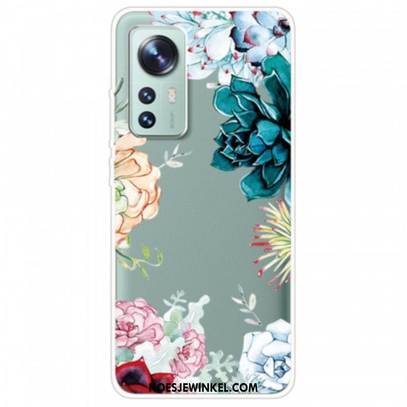 Hoesje voor Xiaomi 12 / 12X Aquarel Bloemen