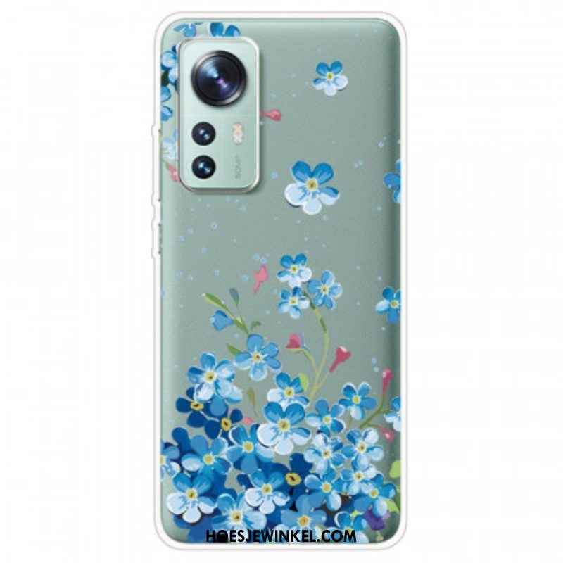 Hoesje voor Xiaomi 12 / 12X Boeket Van Blauwe Bloemen