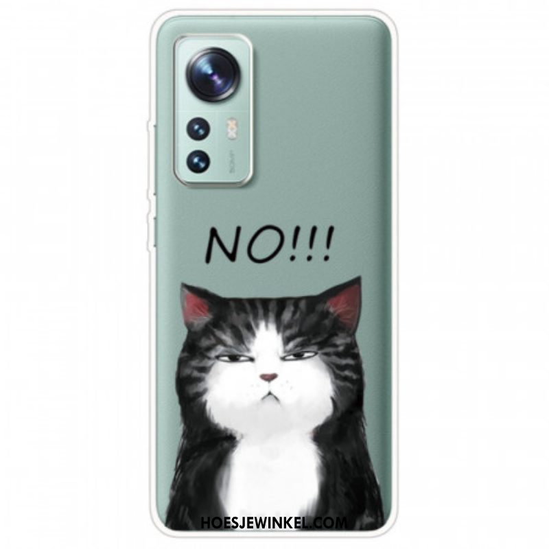 Hoesje voor Xiaomi 12 / 12X De Kat Die Nee Zegt