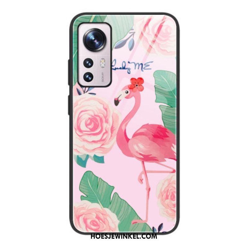 Hoesje voor Xiaomi 12 / 12X Flamingo Gehard Glas