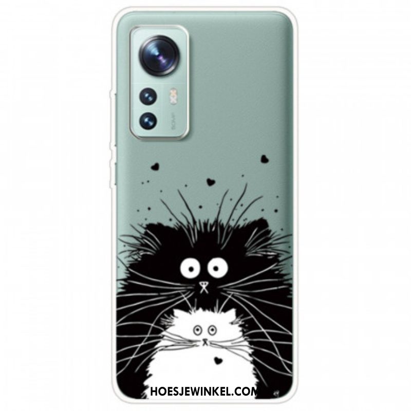 Hoesje voor Xiaomi 12 / 12X Kijk Naar De Katten